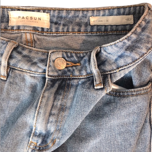 Pacsun mom Jeans Sz 24 light wash - Picture 8 of 10